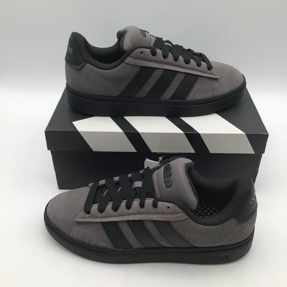 Adidas Grand Court Alpha 00s Grey Black Suede Sneakers JP7632 Mens Size 10 NEW